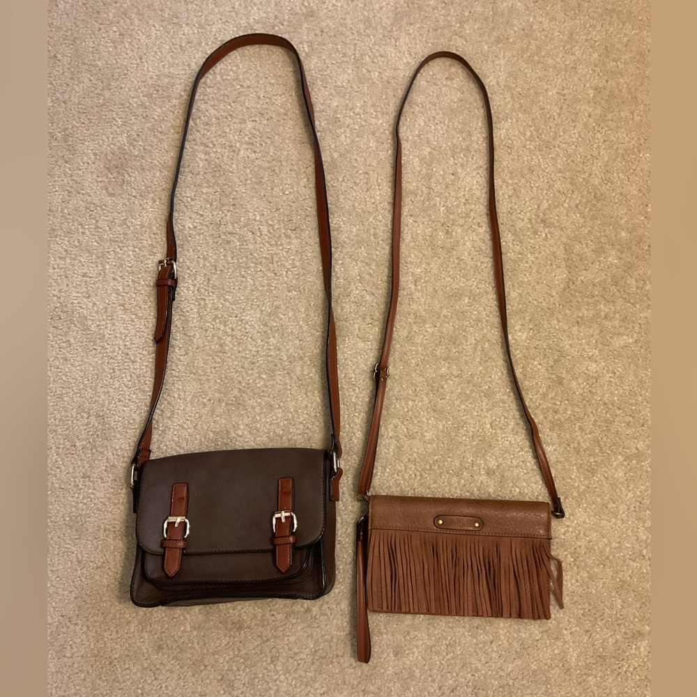 Simple Noelle 2 Small Crossbody Bundle Various Shades of Brown Purses
